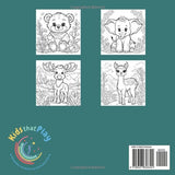 My Baby Animal Coloring Book: Kids Coloring Book with 40 Different Cute Baby Animals WoodArtSupply