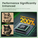 AlgoLaser 3W Mini Laser Engraver Machine - Portable Laser Engraver for Beginner & DIY, Tank-Style Design 8000mm/min High Speed & 150x150mm Engraving Area & Tilt Detection, 3000mW Generic