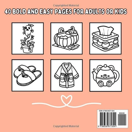 Cozy Season: Fall Inspired Bold and Easy Coloring Book for Adults or Kids (Bold and Easy Coloring Books) WoodArtSupply