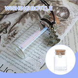 2PCS Pet Fur and Hair Keepsake Bottle, Pet Hair Memorial Bottle, Preserve Precious Memories, Glass Keepsake Bottle with Dog Paw Pendant Remembrance for Dogs, Cats, Horses, Small Mammals (3.7cm x 5cm)