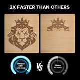 OMTech K40+ 45W CO2 Laser Engraver, 12"x8" Desktop Laser Cutter & Engraving Machine for Home Use, LaserGRBL LightBurn Compatible, Adjustable Laser Head Air Assist for Wood Glass More OMTech