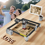 LASER TREE 5W Laser Engraver, 5000mW High Precision Laser Engraving Machine, Eye Protection, 12×12” Work Area, Class 4 Laser Cutter & Etcher for Wood, Metal, Acrylic, Leather DIY Craft LASER TREE