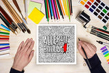 Swear Word Coloring Book For Adults: Zero F*cks Given WoodArtSupply