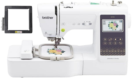 Brother SE700 Sewing and Embroidery Machine with Wireless LAN, 3.7" Touchscreen, SAMFM100 4" x 4" Magnetic Hoop Brother