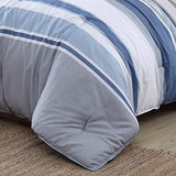 Nautica - Queen Comforter Set, Reversible Cotton Bedding with Matching Shams, Medium-Weight for Year Round Use, Oeko-Tex Certified (Trimmer Blue) Nautica