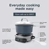 Ninja MC1101 Foodi Everyday Possible Cooker Pro, 8-in-1 Versatility, 6.5 QT, One-Pot Cooking, Replaces 10 Cooking Tools, Faster Cooking, Family-Sized Capacity, Adjustable Temp Control, Midnight Blue Ninja