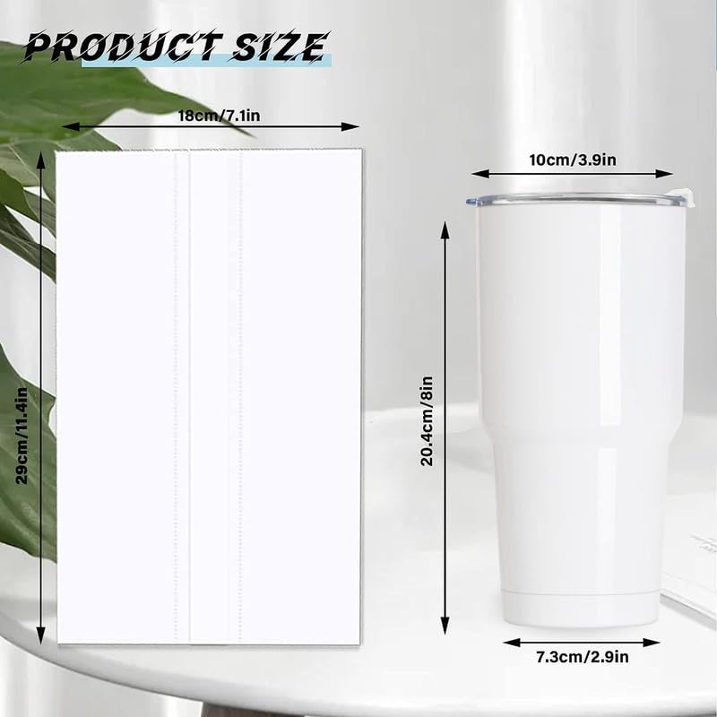 XccMe 30oz Stainless Steel Sublimation Tumblers Bulk,6PACK Double Wall Vacuum Insulated Coffee Mugs with Shrink Wrap Films and Splash Proof Lids,Travel Cups for DIY Gift,Coffee,Beverage White XccMe