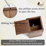 INTAJ Cremation urns for Human Ashes Male Dad Small Wooden Tree of Life Urns Box for Dogs Ashes and Casket Urn for Ashes Female mom, Burial Funeral INTAJ