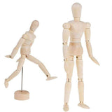 Artist Wooden Manikin Mannequin Sketching Lay Figure Drawing Model Aid Human Figure Artist Draw Painting Model Mannequin Jointed Doll for Art Drawing Human Figure UpTuoLi