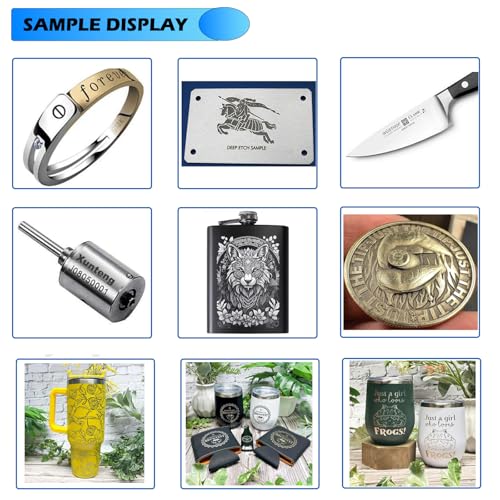 US Stock 100W Fiber Laser Marking Machine Engraver 300x300MM Lens for Metal Jewelry Oabduz