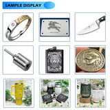 US Stock 100W Fiber Laser Marking Machine Engraver 300x300MM Lens for Metal Jewelry Oabduz