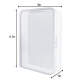 IOKUKI 4 Pcs Blank Playing Card Case, Clear Card Deck Box, Plastic Playing Game Card Storage Box Holder for Bank Card, Business Card, Game Card, PTCG Cards IOKUKI