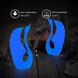 HELLO3D Glow in The Dark PLA Filament, Blue Purple Luminous Filament 1.75mm Strong Glow Effect 3D Printer Filament, 1kg Spool (2.2lbs), Dimensional Accuracy +/- 0.05 mm,Glow Blue Purple HELLO3D