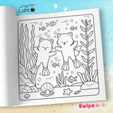 Comfy Summer: Cute and Cozy Coloring Book for Adults & Teens Featuring Summer Hygge Scenes with Adorable Animal Characters WoodArtSupply