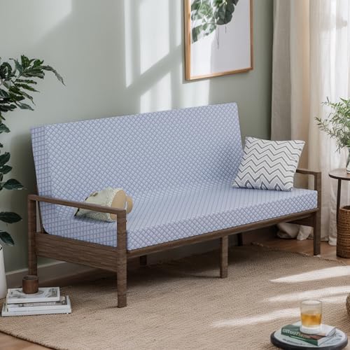 Begonia.K 5 Inch Futon Mattress Full Size - Thick Futons Sofa Couch Bed for Adults - Memory Foam Floor Mattress - Futon Cushion Replacement for Camping & Guest (Frame Not Included) Begonia.K