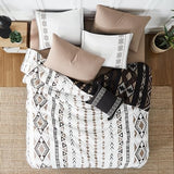 Geniospin Full Comforter Set - 7 Pieces Bed in a Bag, Comfortable Western Bedding Sets for All Seasons, Lightweight Soft Boho Comforter Bed Set with Sheets, Pillowcases & Shams Geniospin