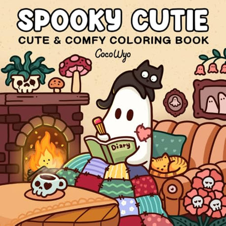 Spooky Cutie: Coloring Book for Adults and Teens Featuring Adorable Creepy Creatures in Cozy Hygge Moments for Relaxation (Cozy Spaces Coloring) Coco Wyo LLC
