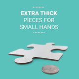 Mudpuppy Woodland Picnic 12 Piece Pouch Puzzle, Jigsaw Puzzle for Kids with Extra-Thick Pieces, 14" x 11", Includes a Reusable Zippered Pouch, Ideal for Traveling, Ages 2-4 Mudpuppy