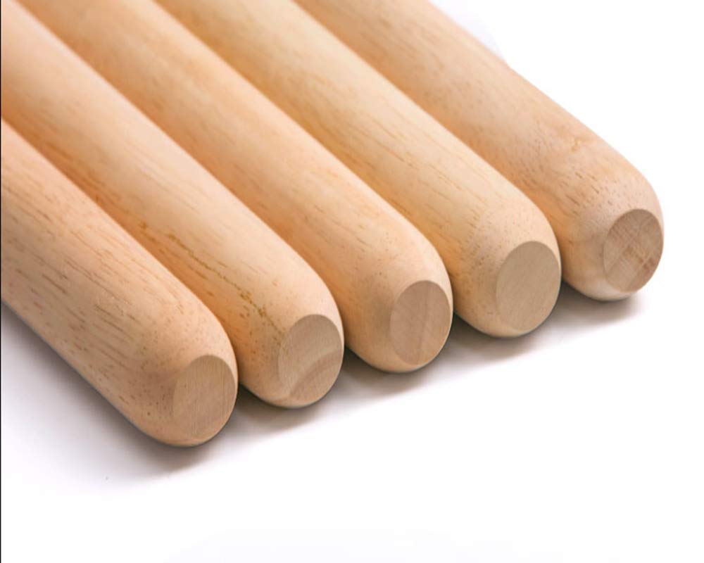 Wooden Rolling Pin, French Dumpling Rolling Pin for Baking Pizza Dough Roller 30 x 3.5cm SmellS