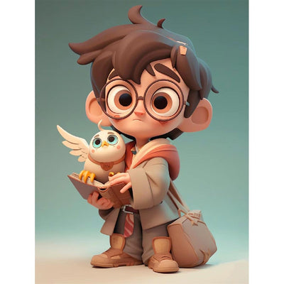 Magic Academy Diamond Painting Kits for Adults & Kids,DIY Cartoon Diamond Art Kits,5D Cartoon Figure Diamond Painting Kits,Full Drill Diamond Dots Painting for Home Wall Decoration Gifts 12x16 Inch