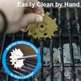 Sage Owl Bristle-Free Brass BBQ Grill Scraper – Safe Grill Cleaner for Outdoor, Porcelain, and Smoker Grills – Kitchen Gadgets, Barbecue Grilling Tools - Unique Gifts for Men Who Have Everything The Sage Owl