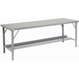 Global Industrial Heavy Duty Workbench w/Steel Square Edge Top, 84"W x 48"D, Gray Global Industrial