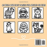 Costume Critters: Halloween Inspired Bold and Easy Coloring Book for Adults or Kids Majosta