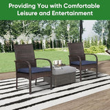 SAILARY Outdoor Wicker Patio Dining Chairs with Padded Cushions Set of 4: Porch Rattan Chairs Club Chairs with High Back and Deep Seating 350lbs, Brown SAILARY