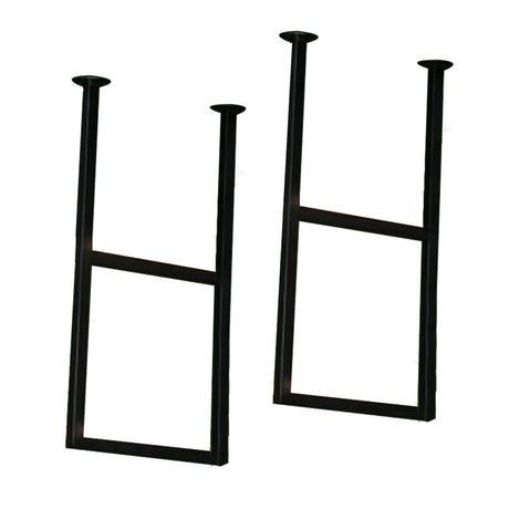 Altovexis 32X12 in Ceiling Shelf Bracket, 2 Two Tier U Shape Hanging Storage Shelves Mounted Decor Bookshelf Flower Plant Stand Display Racks No Planks for Room Bedroom Kitchen Garage Bar Bistro Altovexis