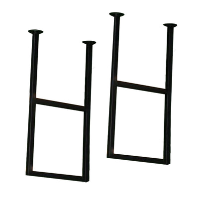 Altovexis 32X12 in Ceiling Shelf Bracket, 2 Two Tier U Shape Hanging Storage Shelves Mounted Decor Bookshelf Flower Plant Stand Display Racks No Planks for Room Bedroom Kitchen Garage Bar Bistro