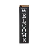 Glitzhome 30"H Double Sided Wooden Black Boxed WELCOME HOME Porch Sign, Rustic Home Porch Sign for Front Porch Decor glitzhome