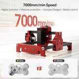 Mini Laser Engraver for Beginner, Woxcker S1 1.6W Laser Engraver Machine Portable No Need Installation 130mm x 130mm Bed Size 0.05 Laser Spot for DIY, Wood, Acrylic, Leather, Leaf Woxcker