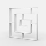 Ada Home Décor Briscoe Bookcase, 49'' x 51'' x 8.5'', White Ada Home Decor