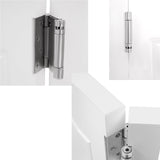 Swinging Doors Cafe Doors, Cafe Saloon Doors, Interior Wood Door Swing Door with Metal Hinges, Bar Saloon Swinging Doors for Kitchen Stairs Bedroom Entrance Partition (White A, 31.9x41.93in) Pinelicorn