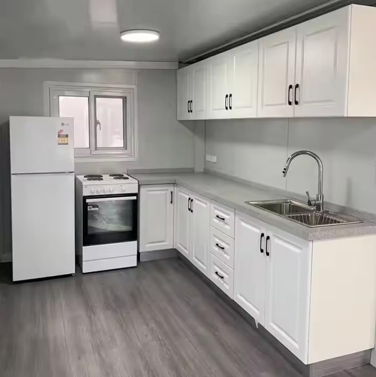 20/30/40 FT Luxury Prefab Mobile Home, 4 Bedrooms, 1 Bathroom, Expandable Container Homes (30FT w/Solar) - WoodArtSupply