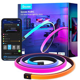 Govee RGBIC Gaming Lights, 10ft Neon Rope Lights Soft Lighting for Gaming Desks, LED Strip Lights Syncing with Razer Chroma, Support Cutting, Smart App Control, Music Sync, Adapter (Only 2.4G Wi-Fi) Govee