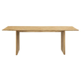 Modway Amistad 86" Solid Wood Modern Farmhouse Rectangular Dining Table in Oak Modway