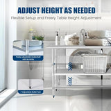 Chingoo Stainless Steel Table 30 x 60 Inches Metal Prep Table with Adjustable Undershelf for Commercial Kitchen & Outdoor Use Chingoo