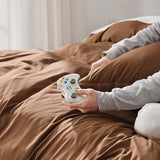 Bedsure Duvet Cover Queen Size - Soft Double Brushed Bedding Set for Kids & Adults, Zipper Closure, 3 Pieces, Includes 1 Duvet Cover (90"x90") & 2 Pillow Shams, NO Comforter, Brown