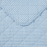 Laura Ashley - Quilt Set, Super Soft Bedding with Matching Sham, Casual Home Decor (Oxford Stripe Blue, Full/Queen) Laura Ashley