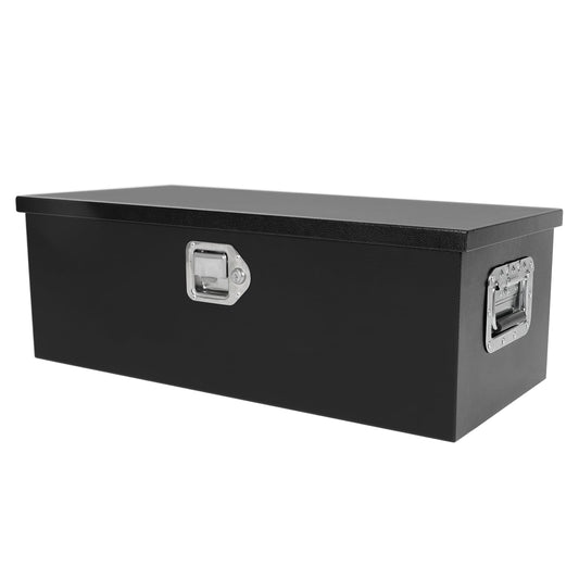 acylph Black Steel Heavy Duty Truck Tool Box Truck Storage Box for Pickup, Waterproof Tool Box Storage Organzer with Latch and Keys,30"x13"x10" - WoodArtSupply