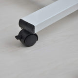 Qiveno Mobile Laptop Table, Small Standing Desk, Angle & Height Adjustable Rolling Laptop Desk Cart Over Bed Table for Home Office (Pink) Qiveno