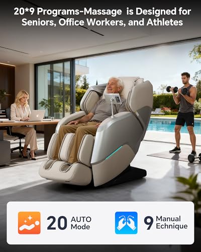 4D+3D Dual Mechanism Massage Chair Full Body, Zero Gravity Massage Chair Recliner with Segmented Dual SL Track, AI Fatigue Health Detection, 160° Flat Stretch, 8" HD Touchscreen & Voice Control,Brown CareTech