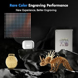 Longer RAY5 20000mW Laser Engraver Machine with Air Assist Kit, Rotary Roller, 8 Pcs Raiser, Camera Kits and Honeycomb Panel 440 * 440mm, DIY, Cutting Tool for Metal Coloring, Acrylic, Wood, Class IV Longer