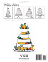 Coloring CAKES Wedding Edition: Coloring book for Adults thinking of the Wedding day. One of the highlight is the cake, envision what the cake can be. ... | 104 pages, 8.5"x11" (LTR) (ViZU Coloring) WoodArtSupply