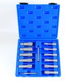 OSCARBIDE Carbide TCT Annular Cutter Set 13 pcs,3/4"Weldon Shank,1-3/8"Cutting Depth and 1/2 to 1-1/8 inch Cutting Diameter,TCT Mag Drill Bits for Magnetic Drill Press with Pilot Pins OSCARBIDE