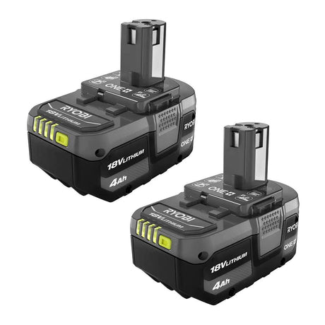 Ryobi PBP2005 ONE+ (Plus) Battery 18-Volt Lithium-Ion 4.0 Ah Compatible with Over 225 18V ONE+ Tools (2-Pack) RYOBI