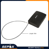 SEPOX® 2Pcs Water/Fire-Resistant Portable Security Case Lock Box Steel, Personal Travel Safe Storage Cabinet for Small Item, 3-Ft Cable, Ressetable Combination Lock for Dorm, Car, Sports, Office SEPOX