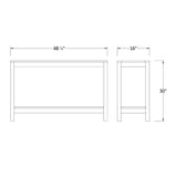 Cambridge Casual Solid Wood Alfresco Outdoor Console Table – Dark Brown Finish – Durable and Stylish Accent Plant Table for Patio, Deck, Porch, Garden, and Outdoor Spaces Cambridge Casual