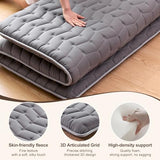 Premium Foam Japanese Futon Floor Mattress Full Size 54"x 80",100% High Density Foam Comfortable Floor Mattress,3.2" Thicken Foldable Sleeping Pad,Dormitory Tatami Mat,for Adult and Kids (Gray) Vibe bear